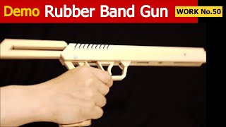 No50 PullBoltRelease 9 rounds Rubber Band Hand Gun oggcraftjp [upl. by Kenzie]