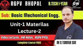 Lec2 II Unit1 II Basic Mech Engg II BME II RGPV II Gateway Classes [upl. by Hterrag]