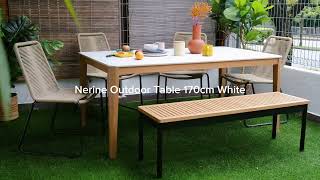 The durable Nerine Outdoor Table [upl. by Ecirtra731]