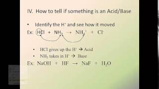 Acids and Bases 2How to identify an Acid or Base [upl. by Schnell]