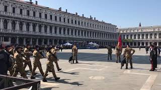 Venezia piazza San Marco 100 anni battaglione San Marco [upl. by Adan]