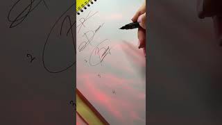 Signature idea letter P viral signature lettering art calligraphy [upl. by Manard]