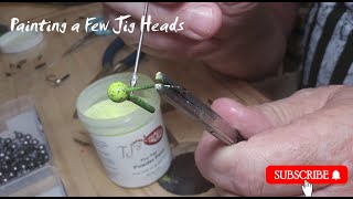 Painting A Few Jig Heads [upl. by Sheets]