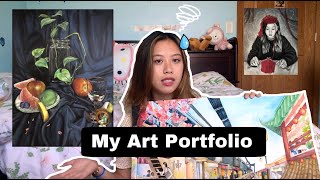 My Accepted Art Portfolio Pratt Parsons Art Center SAIC MICA tips 🎨 [upl. by Bevus]