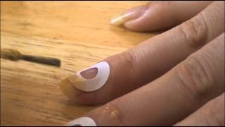 Easy French Tip Manicure Nail Tutorial DIY [upl. by Annabelle]