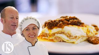 Le lasagne nel più antico ristorante Michelin dItalia  Arnaldo Clinica Gastronomica [upl. by Naitsirt511]