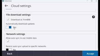 3 Trimble Access Data Sync  General Sync Settings [upl. by Verina868]