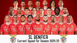 SL Benficas Current Squad For Season 202425  SL Benfica Squad Update 202425  Liga Portugal [upl. by Jarrad]