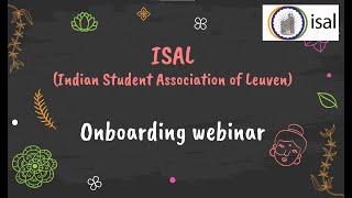 ISAL student onboarding webinar 30 Jun 2024 [upl. by Dnomsed]