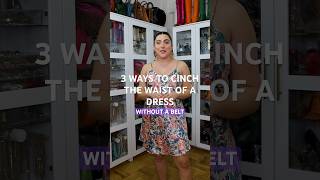 Here are my top 3 ways to cinch the waist of a dress👗 without a belt [upl. by Mazur]