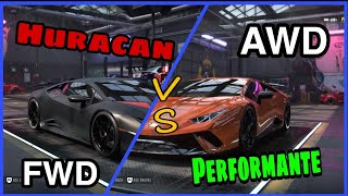 NFS Heat Huracan VS Performante [upl. by Aiuqenehs]