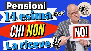 ⚠️ PENSIONI 👉 QUATTORDICESIMA 2024 Ecco chi NON LA RICEVE❗️ 💸 [upl. by Jeffy]