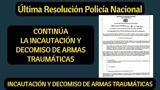 ÚLTIMO CASO DE DECOMISO DE ARMAS TRAUMÁTICAS [upl. by Enirehtacyram]