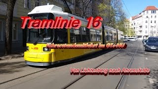 Mitfahrt auf der Tramlinie 16 Führerstandsmitfahrt [upl. by Asenav]