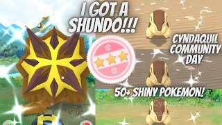 ✨I Got a SHUNDO 50 Shiny Pokemon Caught Shiny Cyndaquil and More In Pokemon Go✨ [upl. by Qooraf]