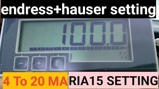 Endress Hauser RIA15 setting in urduhindi [upl. by Urba888]