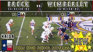 2 Brock vs 5 Wimberley Football  FULL GAME [upl. by Hniht]