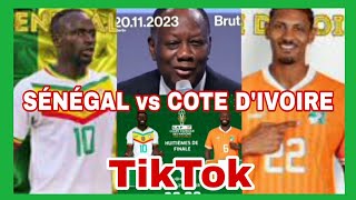 TIKTOK AVANT MATCH SÉNÉGAL vs CÔTE DIVOIRE CEST CHAUD SADIOMANÉ [upl. by Yrnehnhoj]