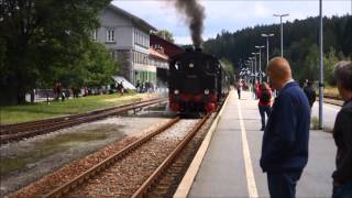 Dampfzug Bayerisch Eisenstein  Zwiesel [upl. by Zirtaeb]