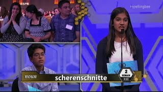 WATCH Memorable finish to 2015 Scripps National Spelling Bee [upl. by Sion966]