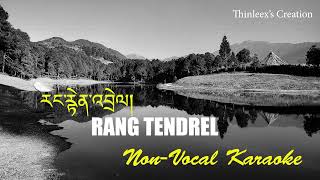 Rang Tendrel  NonVocal Karaoke [upl. by Ynnam]