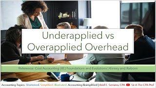 Underapplied vs Overapplied Overhead  Kinney amp Raiborn [upl. by Yzeerb]