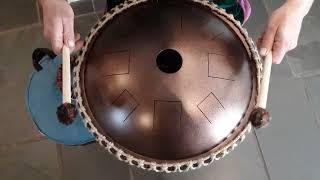 Custom Order Steel Tongue Drum with Celtic Knot Design [upl. by Teilo]