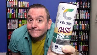 Celsius Oasis Vibe Energy Drink Review  Prickly Pear Lime Energy Drink [upl. by Alilahk]