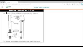 Tension test for Ductile material using extensometer on Universal Testing Machine  Solid Mechanics [upl. by Jana]