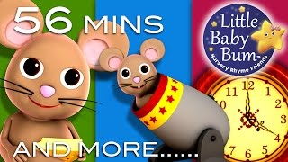 Hickory Dickory Dock  Plus Lots More Nursery Rhymes  56 Minutes Compilation from LittleBabyBum [upl. by Piotr]