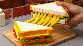 LEGO Breakfast The Ultimate Grilled Cheesy Sandwich  How to make Lego Food in real life [upl. by Leizo]