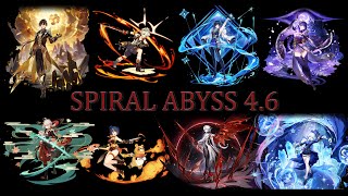 Spiral Abyss 46  Floor 12  9 stars 4K [upl. by Anniram]