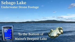 Underwater Drone Footage to the Bottom of Sebago Lake [upl. by Tihom641]