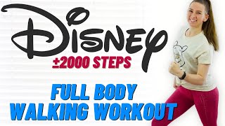 DAY 1 CHALLENGE  Disney Walk amp Tone  Beginner Full Body Workout [upl. by Fidellas]