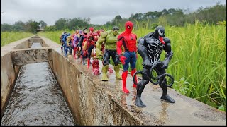 AVENGERS SUPERHERO STORY MARVELS SPIDERMAN 2 VS GIANT HULK TEAM VENOM CAPTAIN AMERICA IRON MAN [upl. by Lexa]