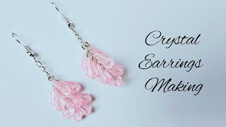 Crystal Earrings Making Diy Jewelry diy earrings [upl. by Nomelihp903]