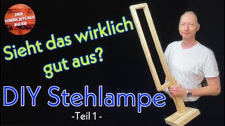 DIY Stehlampe aus Buche Massivholz Teil1  Der Vorrichtungsbauer [upl. by Selmore]