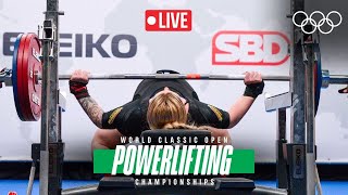 🔴 LIVE Powerlifting World Classic Open Championships  Mens 120kg amp Womens 84kg Group B [upl. by Yentrok]