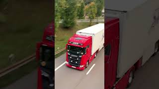 Scania STB automobile concessiontrailer trucking camionnage trucker trailering train [upl. by Neslund51]