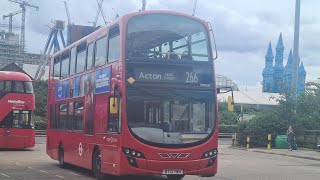 REVS  Journey on the London Bus Route 266  VH45103 BD13 OHW  Gemini 2 B5LH  RATP Group [upl. by Frasquito]