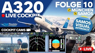 🛬SPEZIAL ANFLUG AUF SAMOS Deutsch👨‍✈️ FENIX A319 🎧VATSIM EVENT EDDL ✈️A320 FullHomecockpit [upl. by Henriha]