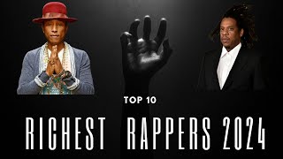 Top 10 Richest Rappers USA 2024 [upl. by Tudela]