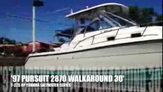 1997 Pursuit 2870 Walkaround [upl. by Gnanmas274]