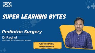 Pediatric Surgery  Gastroschisis omphalocele  Dr Raghul  Super Learning Bytes  DocTutorials [upl. by Keli]