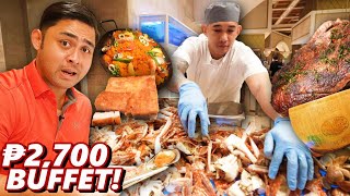 ₱99 vs ₱2700 Eat All You Can BUFFET in MANILA Hotel vs Eatery [upl. by Llehsad]