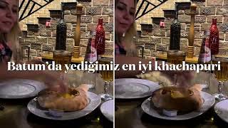 Batumda en iyi Haçapuri nerede yenir Tavaduri Restaurant  Batumda ne yenir Yemek Fiyatları [upl. by Nylirem]