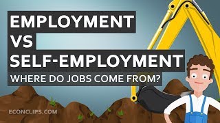 👨‍💼 Where do jobs come from  Employment vs selfemployment [upl. by Aspia]