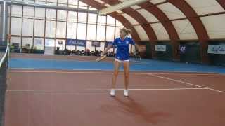 Allenamento di Camila Giorgi a Tirrenia gennaio 2014 parte 2 [upl. by Dragde]