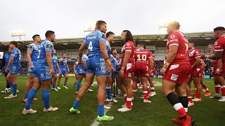 Unmissable Samoan Siva Tau v Tongan Sipi Tau at Rugby League World Cup 2021  Cazoo Match Highlights [upl. by Fulbert]