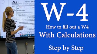 W4  IRS tax Form W4  How to fill out IRS Tax form with calculations 2024 is close to 2022 [upl. by Gannes16]